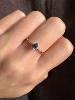新品同様cloche♡ハートカットリング13号♡10Kタンザナイト指輪 - メルカリ