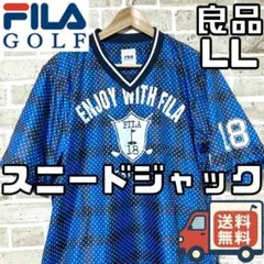 【早い者勝ち✨】フィラゴルフ 半袖 スニードジャック LLサイズ 総柄 ブルー系