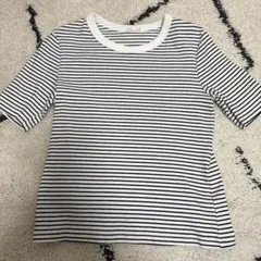 GU ストライプ 半袖Tシャツ