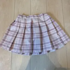 ピンク系チェック プリーツスカートのサムネイル