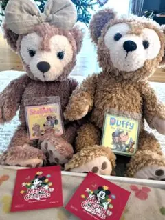 ダッフィー & シェリーメイJCB クッションカバー＆シールセット