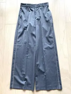 新品未使用【スピック＆スパン】サイドライン入り ワイドパンツ 38（M）