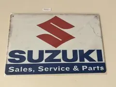 SUZUKI スズキ ブリキ看板 インテリア
