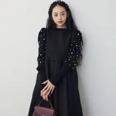 バックリボンボックスシルエット / ★ブラック frene フラーネ同型