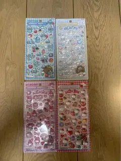 【正規品・未使用】サンリオ　ボンボンドロップシール　第2弾　4種セット