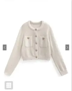 ラメフェザーカーディガン[kz618]