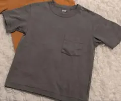 ユニクロ　カーキ　ブラック　キッズ　Tシャツ 130サイズ　まとめ