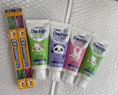 LION DENT. Check-up kodomo 歯磨き粉 歯ブラシ 6点