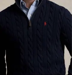 新品価格3万円Polo Ralph Lauren ハーフジップ ニット XLのサムネイル