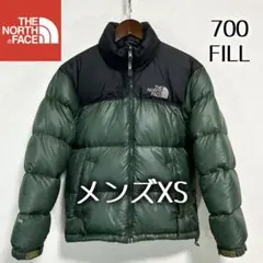 美品希少ノースフェイス ヌプシダウンジャケット 700FP メンズXS ロゴ刺繍