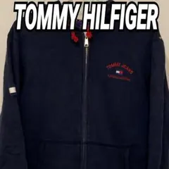 34 TOMMY JEANS トミーヒルフィガージーンズ パーカー 刺繍ロゴ