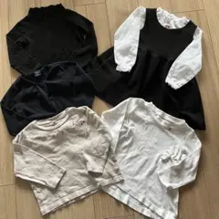 女の子　95 100 モノクロお洋服　まとめ売り　セレモニー　喪服　発表会などに