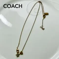 COACH コーチ スター ハート チャーム ネックレス