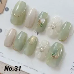 ニュアンスネイル　マグネットネイル　ぷっくりフラワー　ブライダル　成人式