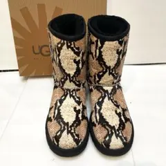 UGG【レア物】アグ ハラコ　ムートンブーツ ヒョウ柄 レオパード ハラコ 23
