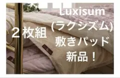 新品 Luxisum ラクシズム エンボスマイクロファイバー敷パット 2枚組