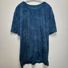 ナイキ 総柄 クルーネック クルーネック 半袖 XL 青 聚脂 スポーツのサムネイル