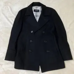 BURBERRY BLACK LABEL ピーコート ノバチェック ブラック M