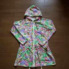 水陸両用 花柄フード付きラッシュガード M