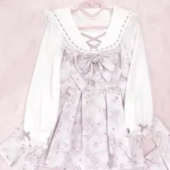 正規品 LIZLISA Sewing Bear柄 セットアップ ピンク