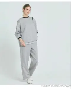 「新品タグ付き」coca ソフトスウェット　ビッグサイズトップス　グレー