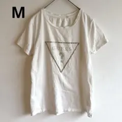 6508ゲス【レディースm】スタッズビッグロゴtシャツ 半袖のサムネイル