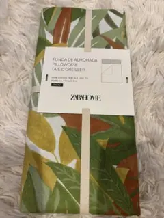 【momoiro様専用】ザラホーム　2枚　新品4690円　トロピカルリーフ柄のサムネイル