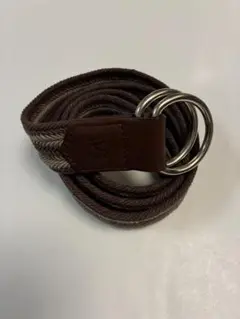 ザスコッチハウス　ヘリンボーン　コットンメッシュ　ベルト　ダブルリング　日本製