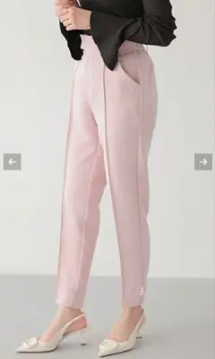 ‼️完売品‼️fitmore パールボタン付きパンツ(M)ピンク