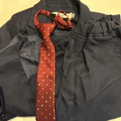 ネイビー フォーマルスーツ ネクタイ付き