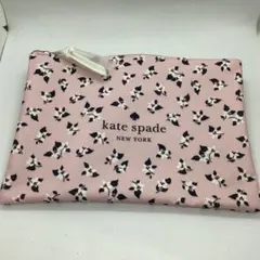 非売品　kate spade 花柄ポーチ ピンク　中型
