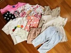 ベビー 女の子 トップス パンツ まとめ売り 11点セット 保育園着 90のサムネイル