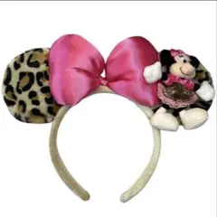 ミニーマウス ヒョウ柄カチューシャ