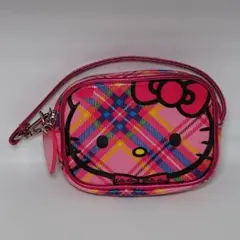 希少　キティ　スコットランド　 認定 タータンポーチ　激レア　チェック柄