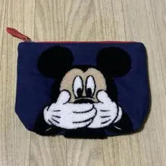 ミッキーマウス ポーチ　ネイビー