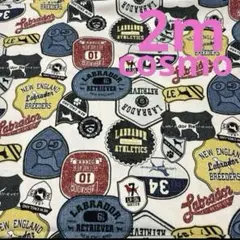【特価】最終出品SALE★ラブラドールレトリバーワッペンラベルオックスアイボリー