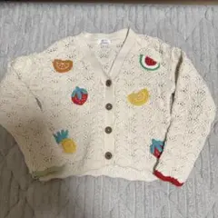 NEXT フルーツ刺繍 ニットカーディガン