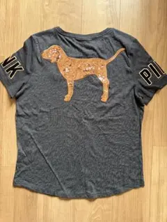 タグ付き新品 PINK ヴィクトリアシークレット Tシャツ 犬ロゴのサムネイル