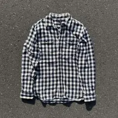 90s オールド ギャップ GAP チェック柄 長袖 ヘビーネルシャツ