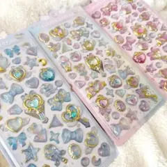 24時間以内発送✿ マジカル ボンボンドロップシール ブルー　ピンク　レインボー