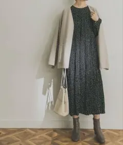 アーバンリサーチ　ランダムプリーツティアードワンピース　入学式