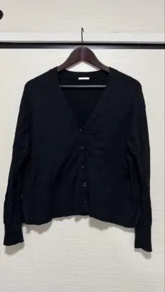 GU ジーユー Vネックカーディガン ブラック Mサイズ レディース