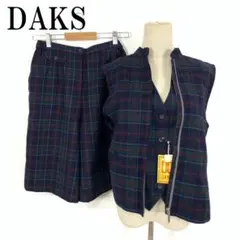 LA8272 新品タグ付 DAKS ダックス 3点セットアップ 緑 ウール 11
