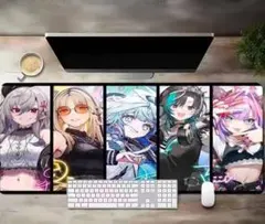 ホロライブ FLOWGLOWプレイマットラバーマット② 未開封品》ホロライブ 大判マウスパッド/ラバーマット FLOW GLOW