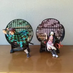 鬼滅の刃 一番くじ 禰豆子 炭治郎 LAYER SCAPE フィギュア　セット