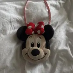 ミニーマウス ポーチ 透明ポケット付き ポシェット ショルダーポーチ ディズニー