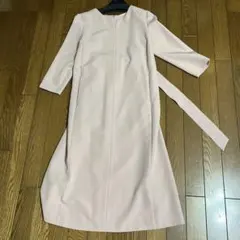 STRAWBER ピンク 長袖 ひざ丈ワンピース