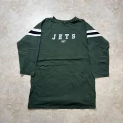 リーボック　長袖Tシャツ　アメフト　ジェッツ　アメリカ古着　フリーサイズ