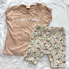 Tシャツ フルーツ柄パンツ セット