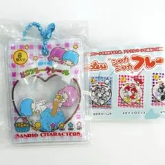 【新品】ガチャガチャ　シャカシャカフレークシール風チャーム　キキララ